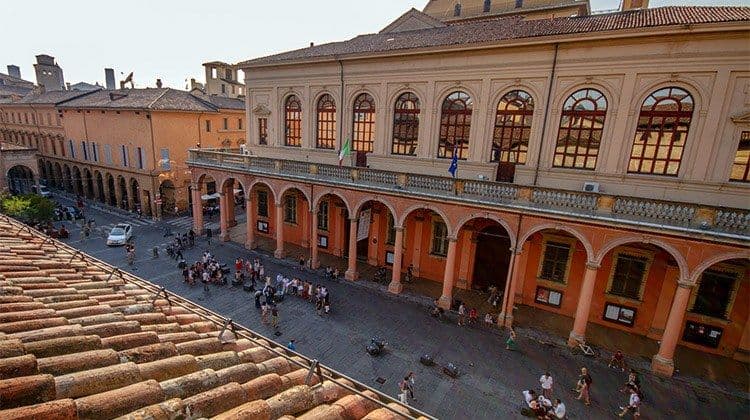 Main campus buildings of Università di Bologna in Bologna, Italy
