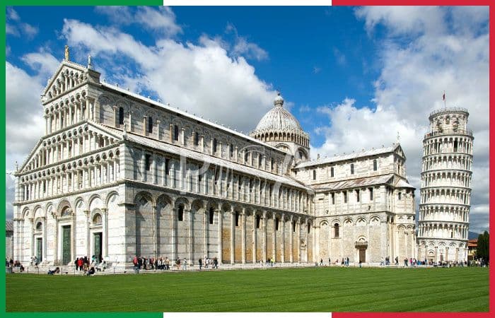 Main campus buildings of University of Pisa in Pisa, Italy